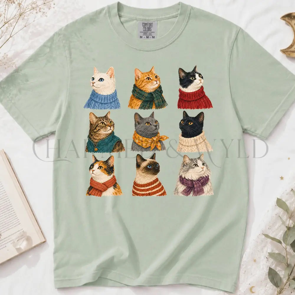 Cozy Cats T-Shirt - Bay / S - T-Shirt