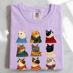 Cozy Cats T-Shirt - Orchid / S - T-Shirt