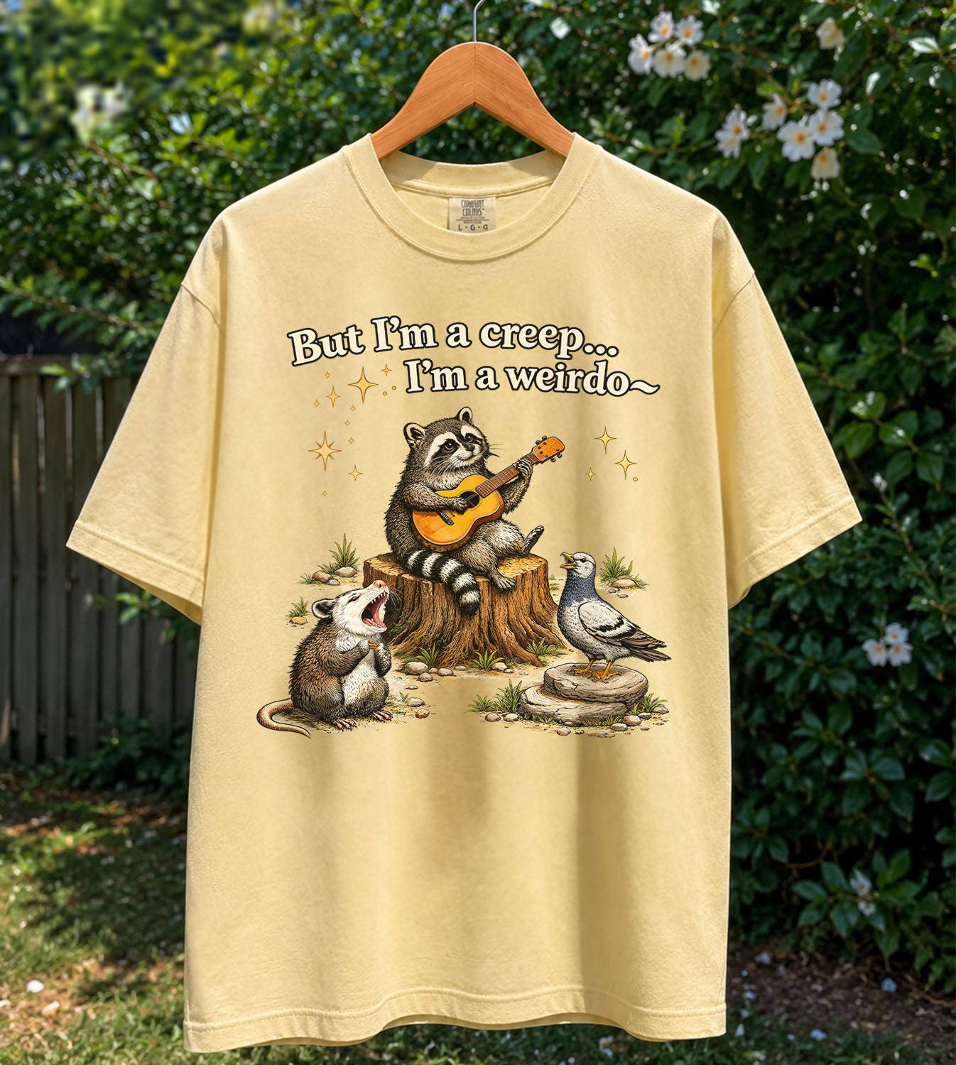 Raccoon But Im a Creep Im a Weirdo T-Shirt