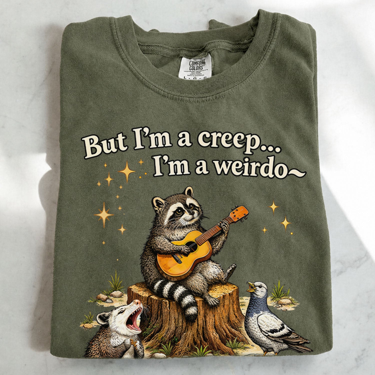 Raccoon But Im a Creep Im a Weirdo T-Shirt