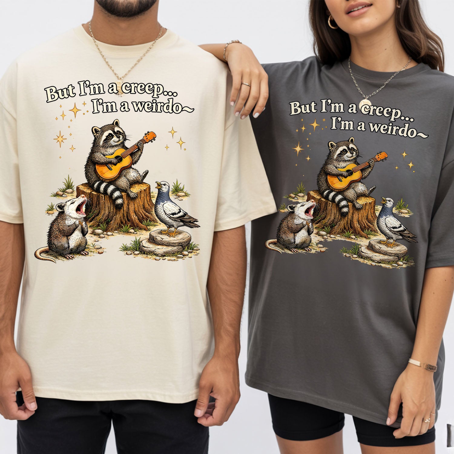 Raccoon But Im a Creep Im a Weirdo T-Shirt