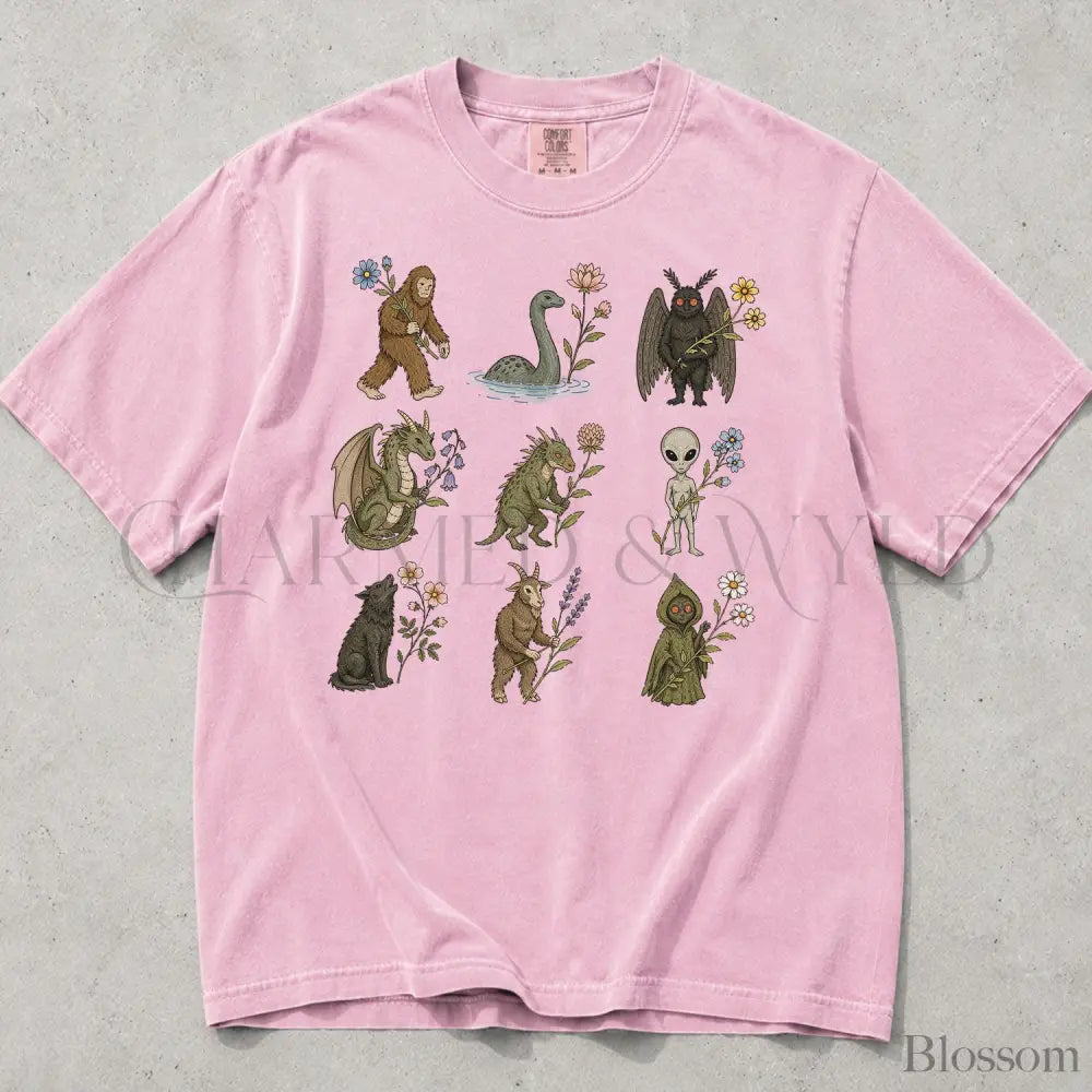 Cryptid Garden Comfort Colors T-Shirt - Blossom / S - T-Shirt