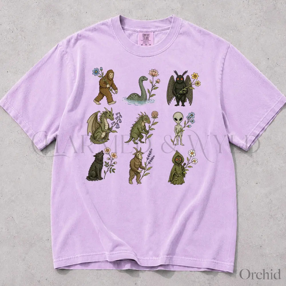 Cryptid Garden Comfort Colors T-Shirt - Orchid / S - T-Shirt