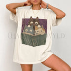 Curious Reading Cats Comfort Colors T-Shirt - T-Shirt