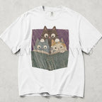 Curious Reading Cats Comfort Colors T-Shirt - T-Shirt