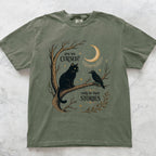 Are We Cursed Black Cat Raven T-Shirt
