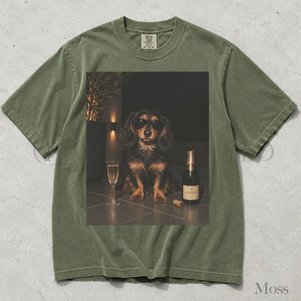 Dachshund Wine Comfort Colors T-Shirt - T-Shirt