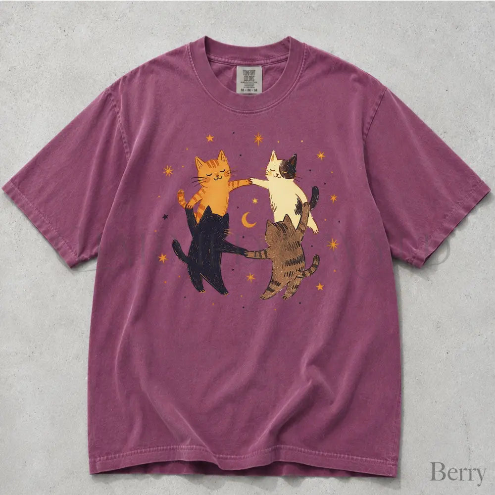 Dancing Cats Comfort Colors T-Shirt - T-Shirt