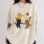 Dancing Cats Comfort Colors T-Shirt - T-Shirt