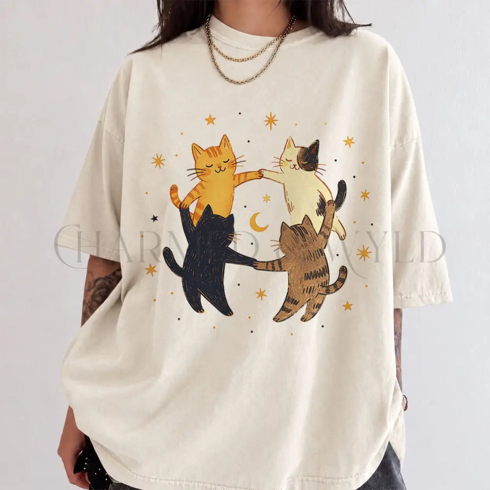 Dancing Cats Comfort Colors T-Shirt - T-Shirt