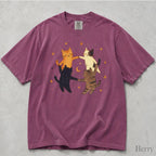 Dancing Cats Comfort Colors T-Shirt - Berry / S - T-Shirt