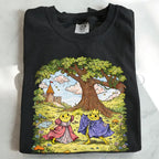 Dancing Frogs Fairytale T-Shirt - Black / S - T-Shirt