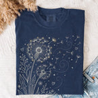 Dandelion Comfort Colors T-Shirt - Navy / S - T-Shirt
