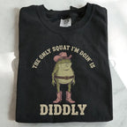 Doing Diddly Squat Frog T-Shirt - Black / S - T-Shirt