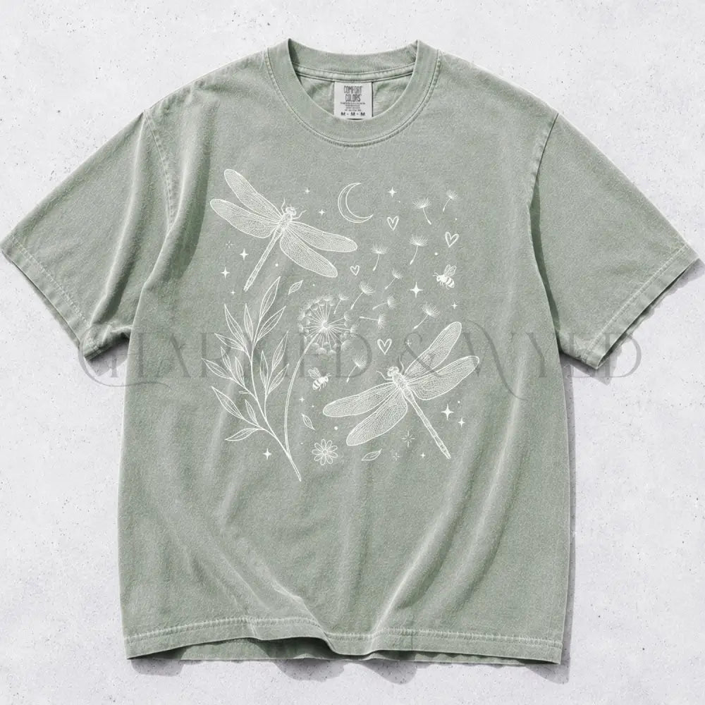 Dragonfly Comfort Colors T-Shirt - Bay / S - T-Shirt