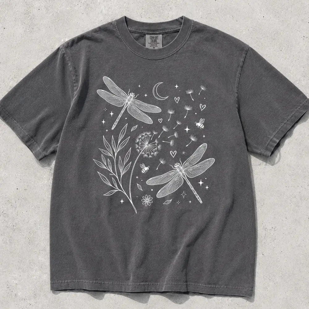 Dragonfly Comfort Colors T-Shirt - Pepper / S - T-Shirt