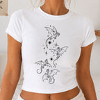 Flight of Dragons Cropped T-Shirt