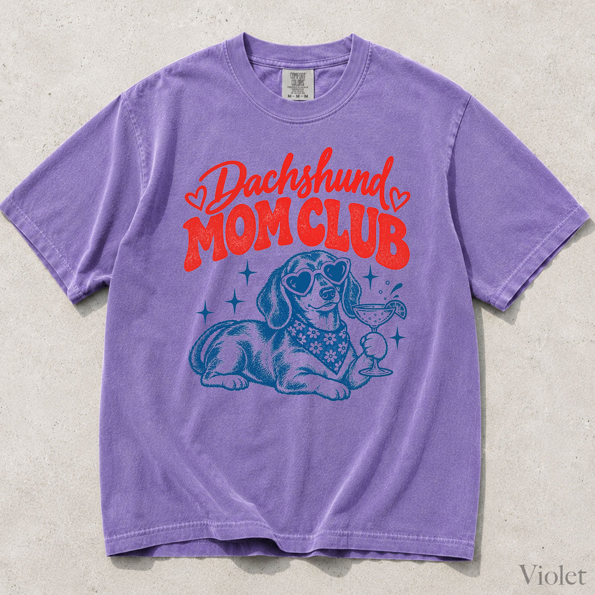 Dachshund Mom Club Comfort Colors T-Shirt
