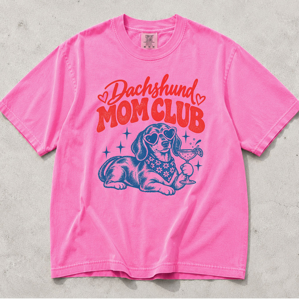 Dachshund Mom Club Comfort Colors T-Shirt