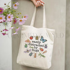 Easily Distracted By Bugs Cotton Tote Bag - Charmed and Wyld