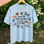 Easily Distracted By Bugs T-Shirt - Chambray / S - T-Shirt