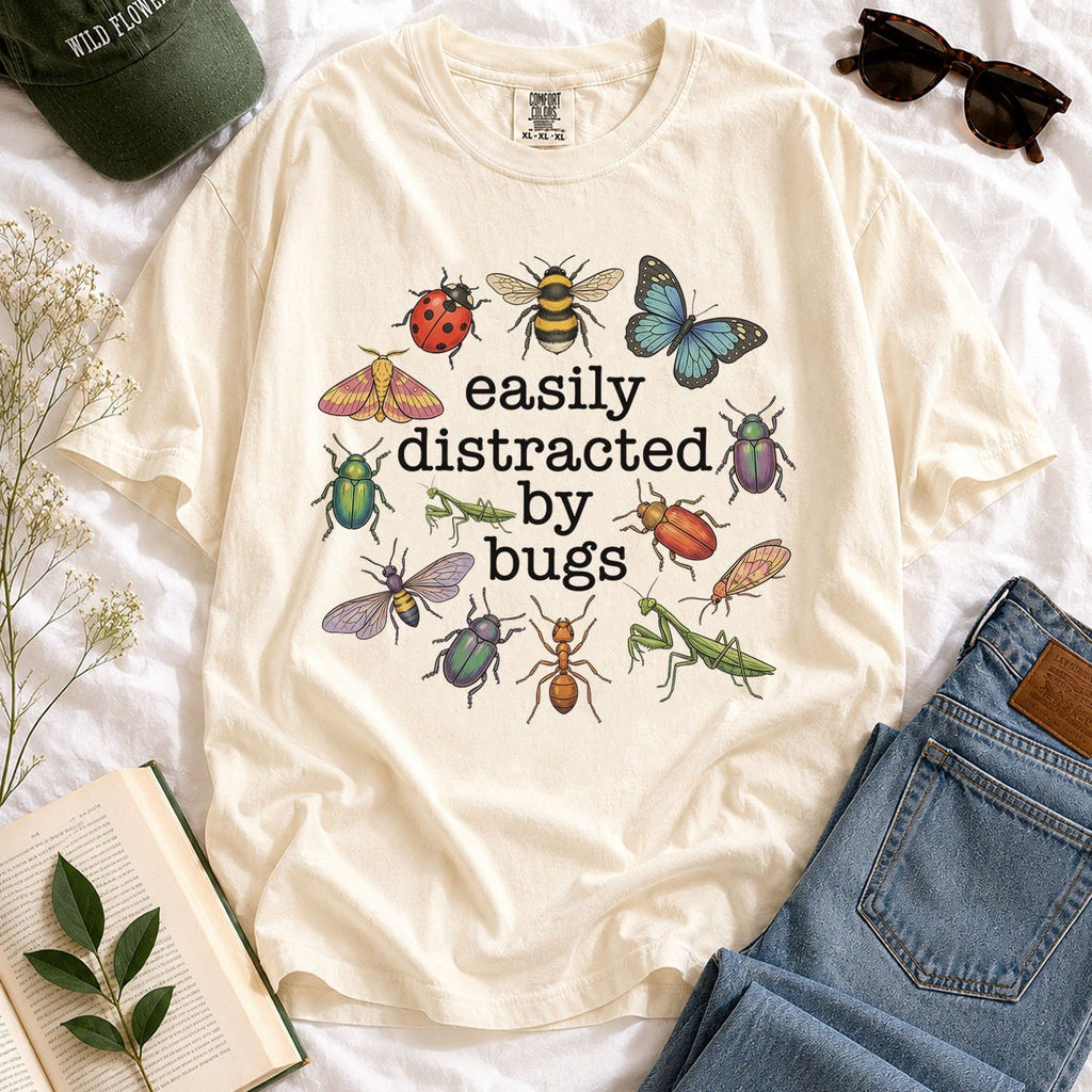 Easily Distracted By Bugs T-shirt