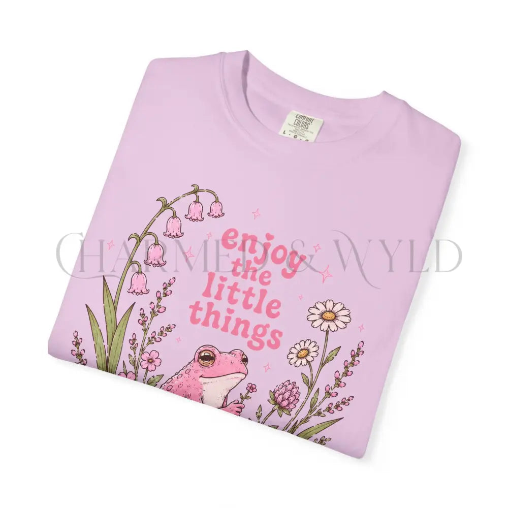 Enjoy the Little Things Pink Frog T-Shirt - T-Shirt