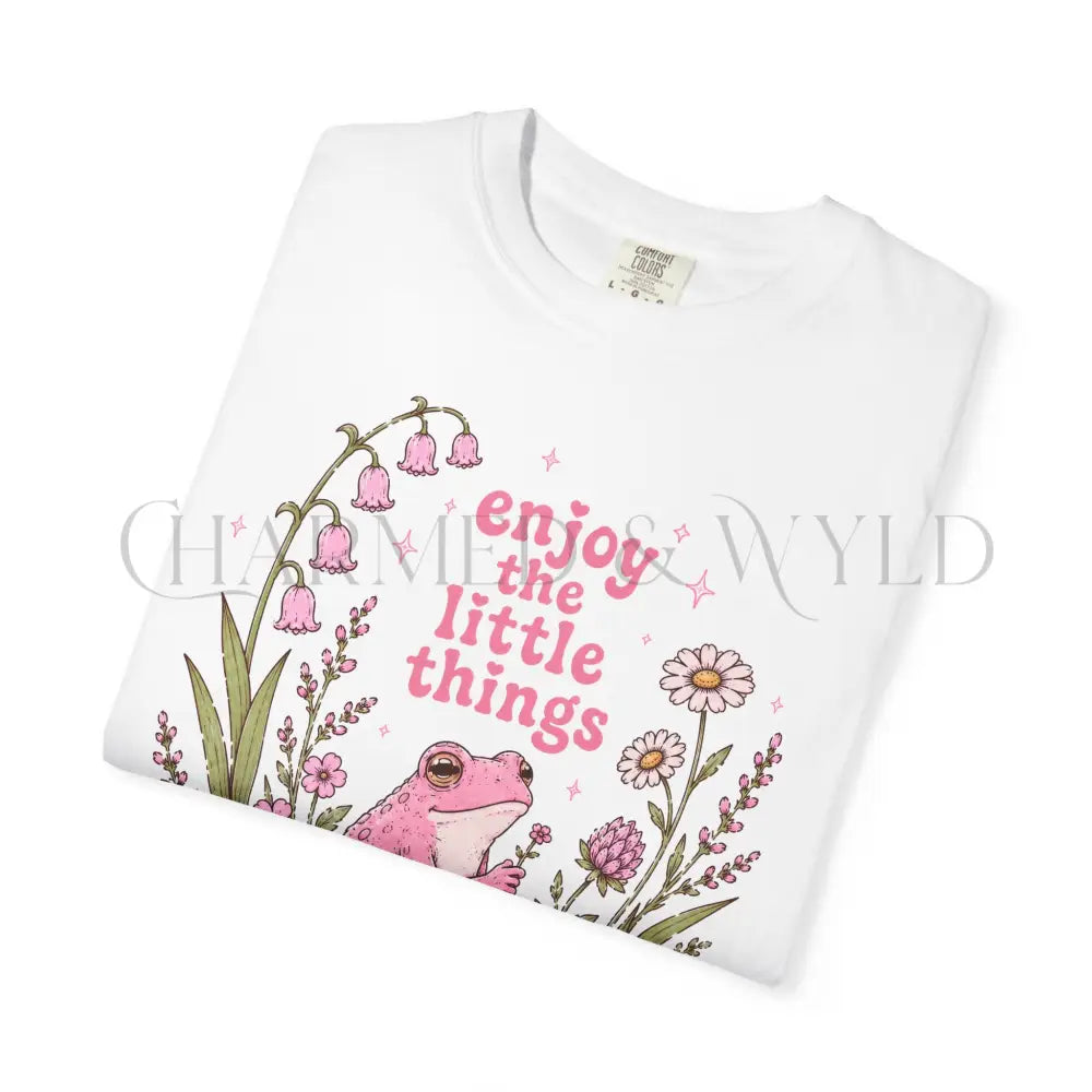 Enjoy the Little Things Pink Frog T-Shirt - T-Shirt