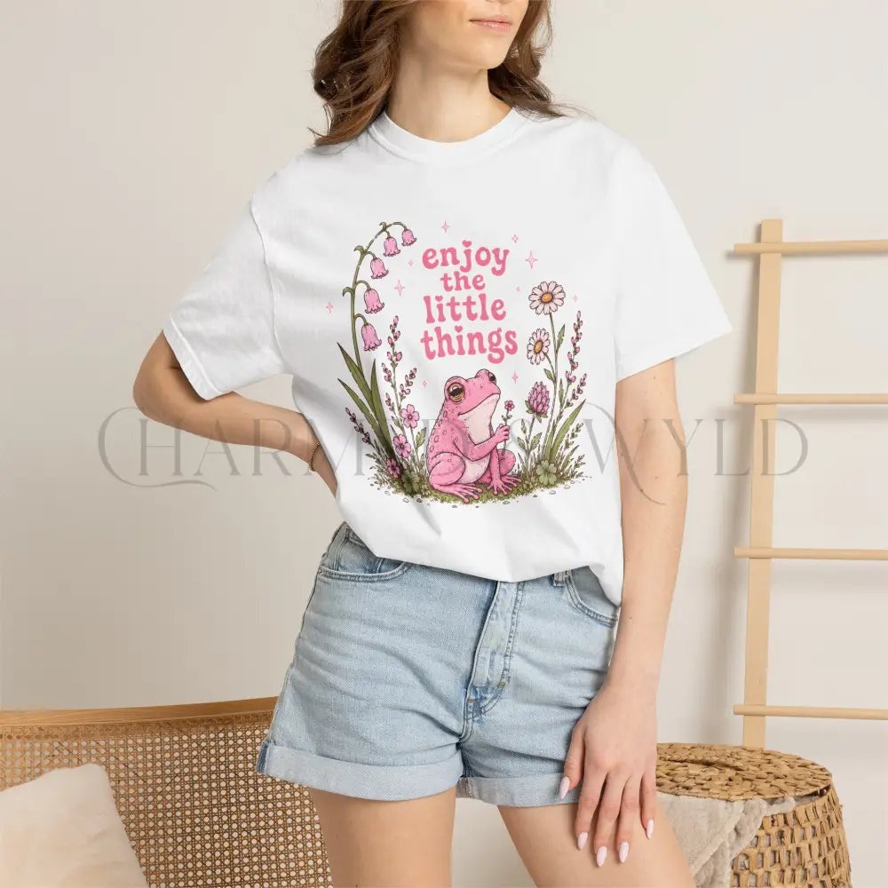 Enjoy the Little Things Pink Frog T-Shirt - T-Shirt