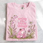 Enjoy the Little Things Pink Frog T-Shirt - T-Shirt