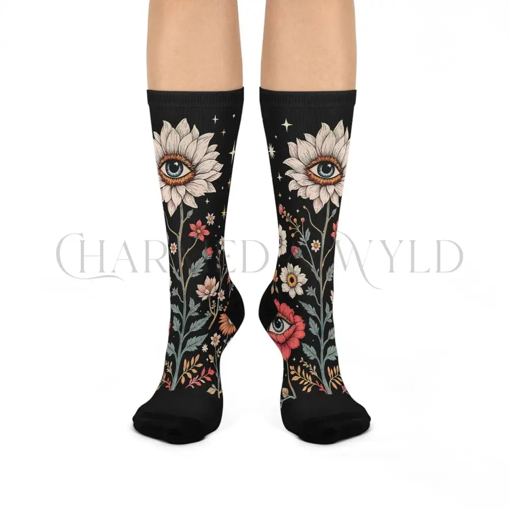 Eye Wildflower Mystic Adults Unisex Socks