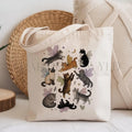 Fairy Cat Cotton Tote Bag - Charmed and Wyld
