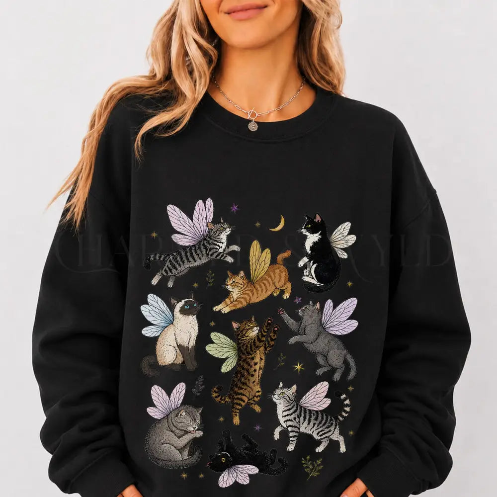 Fairy Cat Sweatshirt - Sweatshirt