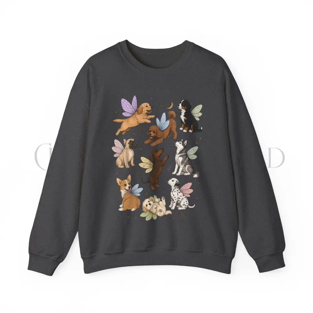 Fairy Dogs Sweatshirt - Dark Heather / S - Sweatshirt