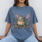 Fairy Frog T-Shirt - Blue Jean / S - T-Shirt