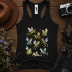 Fairy Frogs Racerback Tank Top - Solid Black / XS - Tank Top