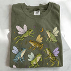 Fairy Frogs T-Shirt - Moss / S - T-Shirt