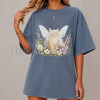 Fairy Kitten T-Shirt - Blue Jean / S - T-Shirt
