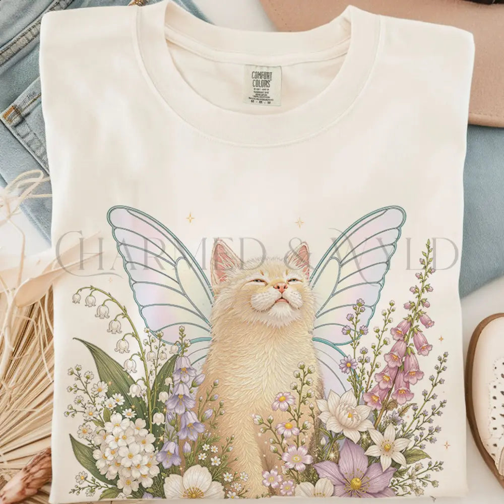 Fairy Kitten T-Shirt - Ivory / S - T-Shirt