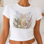 Fairy Kitten Cropped T-Shirt