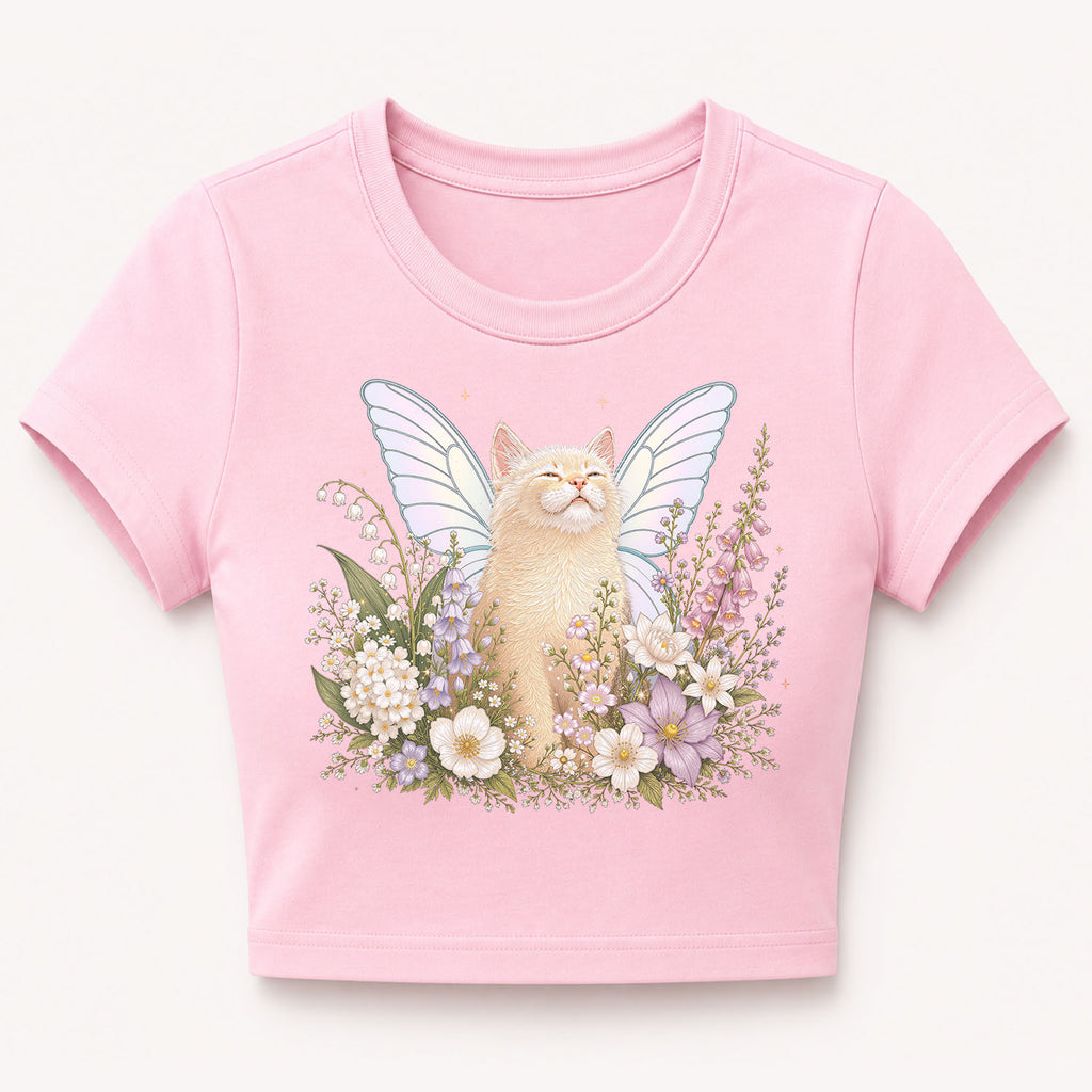 Fairy Kitten Cropped T-Shirt