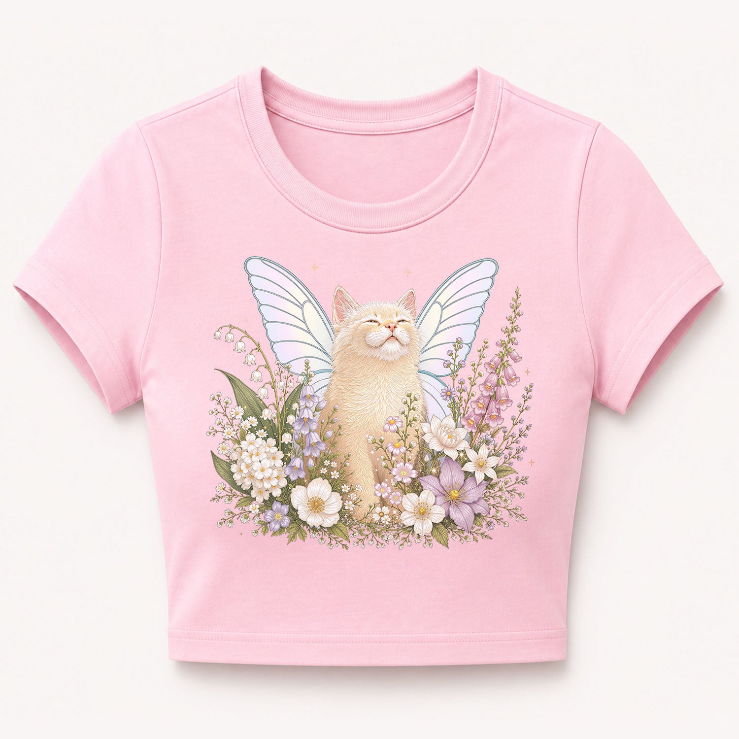 Fairy Kitten Cropped T-Shirt