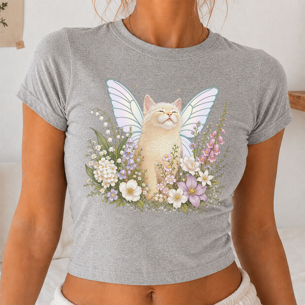 Fairy Kitten Cropped T-Shirt