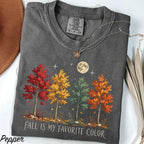 Fall Is My Favorite Color Comfort Colors Shirt - Pepper / S - T-Shirt