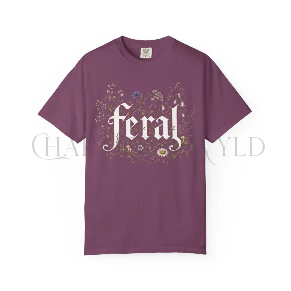Feral Wildflower Graphic T-Shirt - Berry / S - T-Shirt