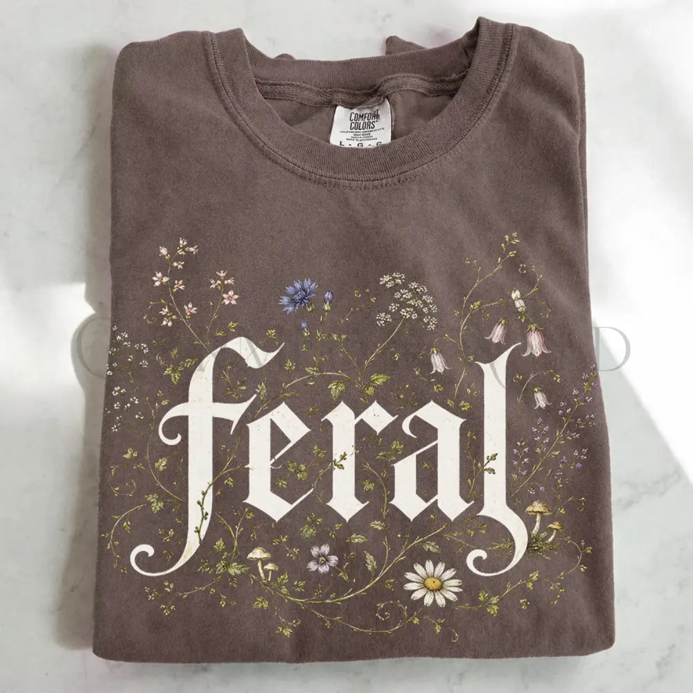 Feral Wildflower Graphic T-Shirt - Espresso / S - T-Shirt