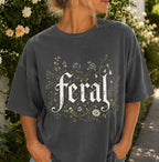 Feral Wildflower Graphic T-Shirt - Pepper / S - T-Shirt