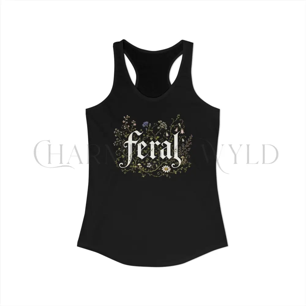 Feral Wildflower Racerback Tank Top - Tank Top