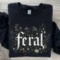 Feral Wildflower Sweatshirt - Black / S - Sweatshirt