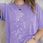 Flight of Dragons T-Shirt - Violet / S - T-Shirt